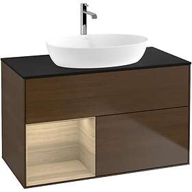 Villeroy & Boch Tvättställsskåp Finion med 2 Lådor Hylla och Bänkskiva för Fristående från Artis Collaro GA12PCGN