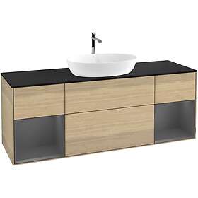 Villeroy & Boch Tvättställsskåp Finion med Två Hyllor och Bänkskiva för Fristående från Artis Collaro G862GKPC