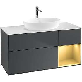 Villeroy & Boch Tvättställsskåp Finion med 3 Lådor Hylla och Bänkskiva för Fristående från Artis Collaro GA71HFHG