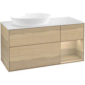Villeroy & Boch Tvättställsskåp Finion med 3 Lådor Hylla och Bänkskiva för Ocentrerat från Artis Collaro FA51PCPC