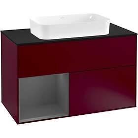 Villeroy & Boch Tvättställsskåp Finion med 2 Lådor Hylla och Bänkskiva för Fristående F242GKHB