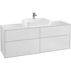 Villeroy & Boch Tvättställsskåp Finion med 4 Lådor och Bänkskiva för Ytmonterat F44100MT