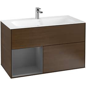 Villeroy & Boch Tvättställsskåp Finion med 2 Lådor och Hylla för Inbyggt F030GKGN