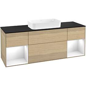 Villeroy & Boch Tvättställsskåp Finion med Två Hyllor och Bänkskiva för Fristående G332GFPC
