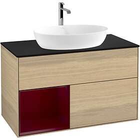 Villeroy & Boch Tvättställsskåp Finion med 2 Lådor Hylla och Bänkskiva för Fristående från Artis Collaro GA12HBPC