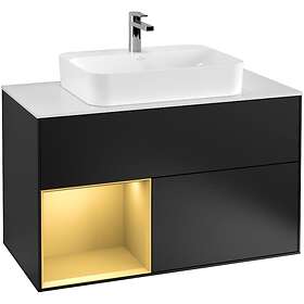 Villeroy & Boch Tvättställsskåp Finion med 2 Lådor Hylla och Bänkskiva för Ytmonterat G361HFPD