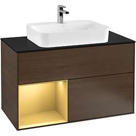 Villeroy & Boch Tvättställsskåp Finion med 2 Lådor Hylla och Bänkskiva för Ytmonterat G362HFGN