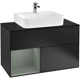 Villeroy & Boch Tvättställsskåp Finion med 2 Lådor Hylla och Bänkskiva för Centrerat F112GMPD