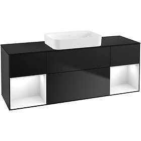 Villeroy & Boch Tvättställsskåp Finion med Två Hyllor och Bänkskiva för Fristående G742GFPD