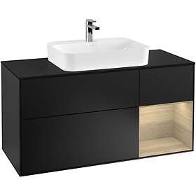 Villeroy & Boch Tvättställsskåp Finion med 3 Lådor Hylla och Bänkskiva för Ytmonterat G422PCPD