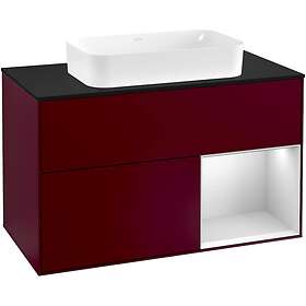 Villeroy & Boch Tvättställsskåp Finion med 2 Lådor Hylla och Bänkskiva för Fristående G252MTHB