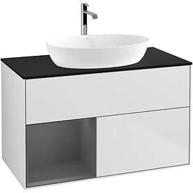 Villeroy & Boch Tvättställsskåp Finion med 2 Lådor Hylla och Bänkskiva för Fristående från Artis Collaro GA12GKMT