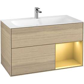 Villeroy & Boch Tvättställsskåp Finion med 2 Lådor och Hylla för Inbyggt G040HFP