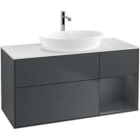 Villeroy & Boch Tvättställsskåp Finion med 3 Lådor Hylla och Bänkskiva för Fristående från Artis Collaro G831HGHG