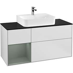 Villeroy & Boch Tvättställsskåp Finion med 3 Lådor Hylla och Bänkskiva för Centrerat F162GMMT