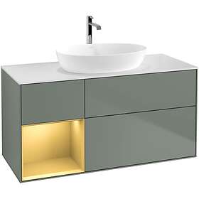 Villeroy & Boch Tvättställsskåp Finion med 3 Lådor Hylla och Bänkskiva för Fristående från Artis Collaro G821HFGM