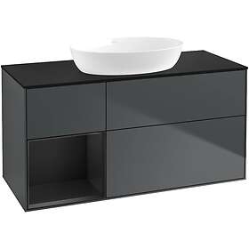 Villeroy & Boch Tvättställsskåp Finion med 3 Lådor Hylla och Bänkskiva för Fristående från Artis Collaro FA62PDHG