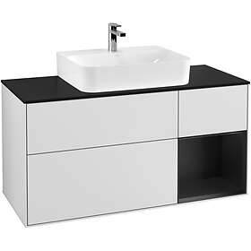 Villeroy & Boch Tvättställsskåp Finion med 3 Lådor Hylla och Bänkskiva för Centrerat F172PDMT
