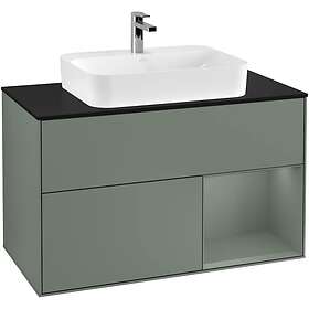Villeroy & Boch Tvättställsskåp Finion med 2 Lådor Hylla och Bänkskiva för Ytmonterat F372GMGM