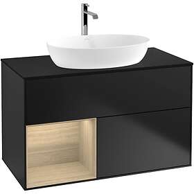 Villeroy & Boch Tvättställsskåp Finion med 2 Lådor Hylla och Bänkskiva för Fristående från Artis Collaro G772PCPD
