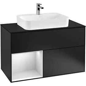 Villeroy & Boch Tvättställsskåp Finion med 2 Lådor Hylla och Bänkskiva för Ytmonterat G362MTPD