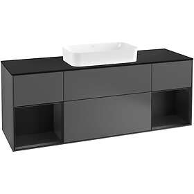 Villeroy & Boch Tvättställsskåp Finion med Två Hyllor och Bänkskiva för Fristående G332PDGK