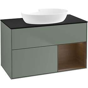 Villeroy & Boch Tvättställsskåp Finion med 2 Lådor Hylla och Bänkskiva för Fristående från Artis Collaro FA22GNGM