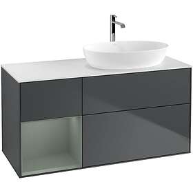 Villeroy & Boch Tvättställsskåp Finion med 3 Lådor Hylla och Bänkskiva för Ocentrerat från Artis Collaro GA41GMHG