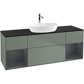 Villeroy & Boch Tvättställsskåp Finion med Två Hyllor och Bänkskiva för Fristående från Artis Collaro GD02HGGM