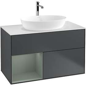 Villeroy & Boch Tvättställsskåp Finion med 2 Lådor Hylla och Bänkskiva för Fristående från Artis Collaro G771GMHG