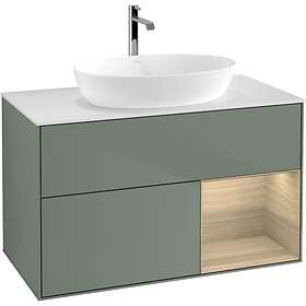 Villeroy & Boch Tvättställsskåp Finion med 2 Lådor Hylla och Bänkskiva för Fristående från Artis Collaro GA21PCGM