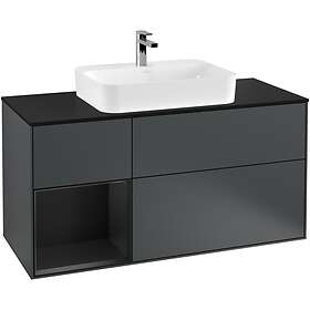 Villeroy & Boch Tvättställsskåp Finion med 3 Lådor Hylla och Bänkskiva för Ytmonterat G412PDHG