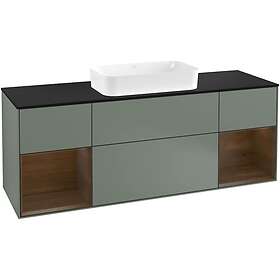 Villeroy & Boch Tvättställsskåp Finion med Två Hyllor och Bänkskiva för Fristående G332GNGM