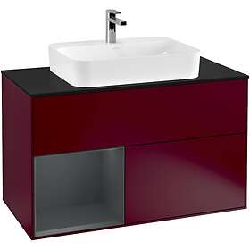 Villeroy & Boch Tvättställsskåp Finion med 2 Lådor Hylla och Bänkskiva för Ytmonterat G362HGHB