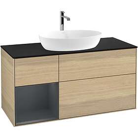 Villeroy & Boch Tvättställsskåp Finion med 3 Lådor Hylla och Bänkskiva för Fristående från Artis Collaro G822HGPC