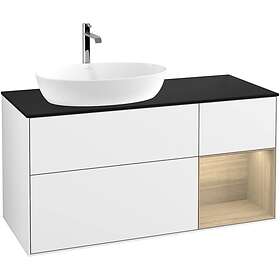 Villeroy & Boch Tvättställsskåp Finion med 3 Lådor Hylla och Bänkskiva för Ocentrerat från Artis Collaro G812PCGF