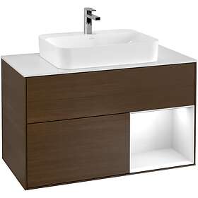 Villeroy & Boch Tvättställsskåp Finion med 2 Lådor Hylla och Bänkskiva för Ytmonterat G371GFGN