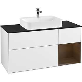 Villeroy & Boch Tvättställsskåp Finion med 3 Lådor Hylla och Bänkskiva för Ytmonterat F422GNGF