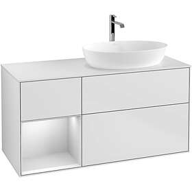 Villeroy & Boch Tvättställsskåp Finion med 3 Lådor Hylla och Bänkskiva för Ocentrerat från Artis Collaro G801MTMT
