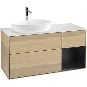 Villeroy & Boch Tvättställsskåp Finion med 3 Lådor Hylla och Bänkskiva för Ocentrerat från Artis Collaro GA51PDPC