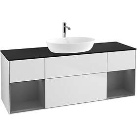 Villeroy & Boch Tvättställsskåp Finion med Två Hyllor och Bänkskiva för Fristående från Artis Collaro G862GKMT