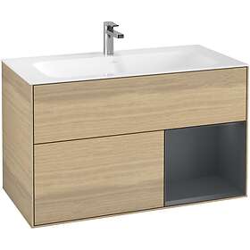 Villeroy & Boch Tvättställsskåp Finion med 2 Lådor och Hylla för Inbyggt F040HGP