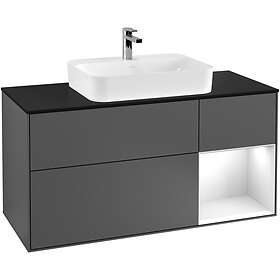 Villeroy & Boch Tvättställsskåp Finion med 3 Lådor Hylla och Bänkskiva för Ytmonterat G422GFGK