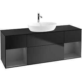 Villeroy & Boch Tvättställsskåp Finion med Två Hyllor och Bänkskiva för Fristående från Artis Collaro GD02GKPD