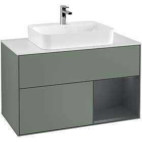 Villeroy & Boch Tvättställsskåp Finion med 2 Lådor Hylla och Bänkskiva för Ytmonterat G371HGGM