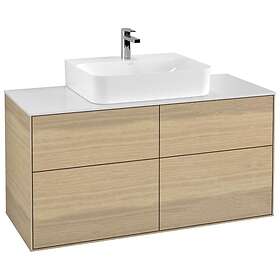 Villeroy & Boch Tvättställsskåp Finion med 4 Lådor och Bänkskiva för Centrerat F13100PC