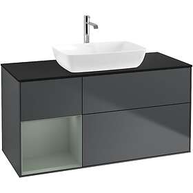 Villeroy & Boch Tvättställsskåp Finion med 3 Lådor Hylla och Bänkskiva för Fristående från Artis Collaro F822GMHG