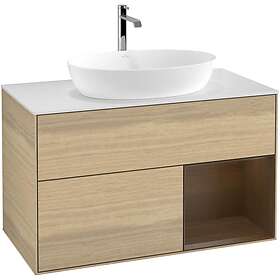 Villeroy & Boch Tvättställsskåp Finion med 2 Lådor Hylla och Bänkskiva för Fristående från Artis Collaro G781GNPC