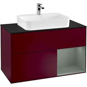 Villeroy & Boch Tvättställsskåp Finion med 2 Lådor Hylla och Bänkskiva för Ytmonterat F372GMHB