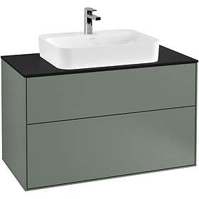 Villeroy & Boch Tvättställsskåp Finion med 2 Lådor och Bänkskiva för Ytmonterat G35200GM